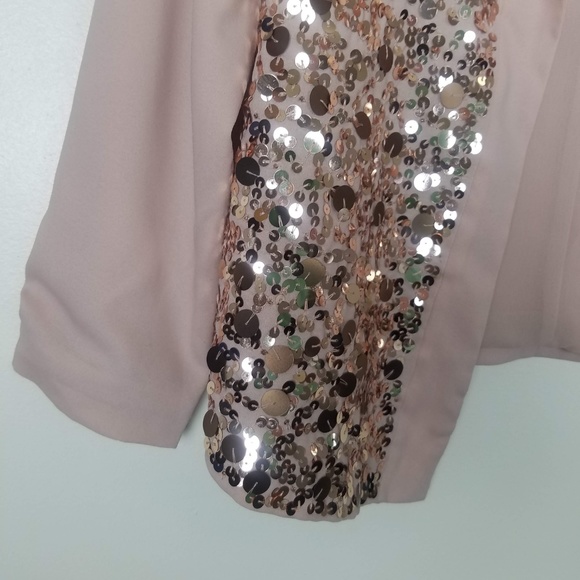 Gap - Blush Pink Sequined-Front Open Front Coverup - Picture 4 of 8